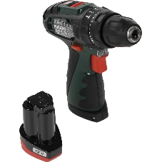 Дрель-шуруповерт Metabo PowerMaxx SB, 10,8 В, 2 Ач, 34 Нм, щеточный, ударный
