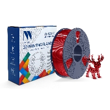 Филамент NVPrint PLA+ Trasparent Red для 3D печати диаметр 1.75мм длина 330 метров масса 1 кг Филамент NVPrint PLA+ Trasparent Red для 3D печати диаметр 1.75мм длина 330 метров масса 1 кг