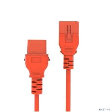 Кабель питания Filum FL-PC-C19F/C20F-C-0.5-OR 3x1.5 С19 - C20 с фиксацией, 220/250В, 16А, оранжевый, 0.5м (1111327)