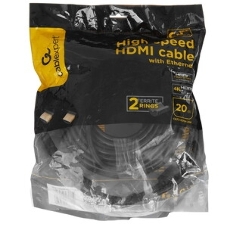 Кабель Cablexpert HDMI CC-HDMI4-20M, 19M/19M, v2.0, медь, позол.разъемы, экран, 20м, черный, пакет