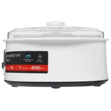 Йогуртница Centek CT-1442 15 Вт, 200 мл, емкостей - 7 шт, материал баночек - стекло, белый