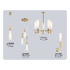 Настенный светильник Ambrella light LH75369 GD/WH золото/белый G9 max 28W 70*150*560