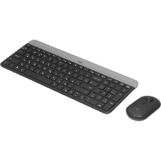 Комплект клавиатура+мышь Logitech MK470 беспроводной, USB, 1000 DPI, чёрный