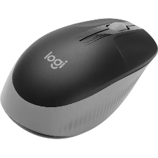 Мышь беспроводная Logitech M190 черный/серый, 1000 dpi, радиоканал, USB, кнопки - 3