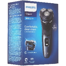 Бритва электрическая Philips S3144/00 черный/синий