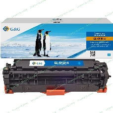 Картридж лазерный G&G GG-CF381A голубой (2700 стр.) для HP LJ Pro M476dn/M476nw/M476dw