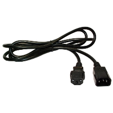 Шнур питания Lanmaster C13-C14, 3х0.75, 220В, 10А, черный, 2 м