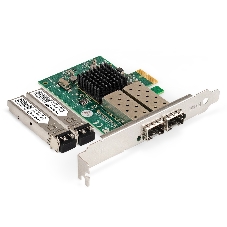 Комплект: Сетевой адаптер SFP ExeGate EXE-82576-F2 + Трансивер Multi-Mode до 550м ExeGate EXT-1G-MM850-LC2-550M (EX296229RUS: PCI-E x1 v2.0, порты 2x SFP (10/100/1000Mb/s), Gigabit Server NIC Intel Chipset 82576-F2 + EX298329RUS: Tx:850/Rx:850 нм, до 550 м, разъем Duplex LC)