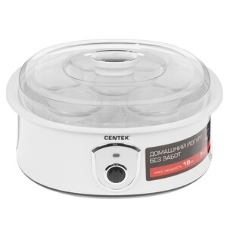 Йогуртница Centek CT-1442 15 Вт, 200 мл, емкостей - 7 шт, материал баночек - стекло, белый