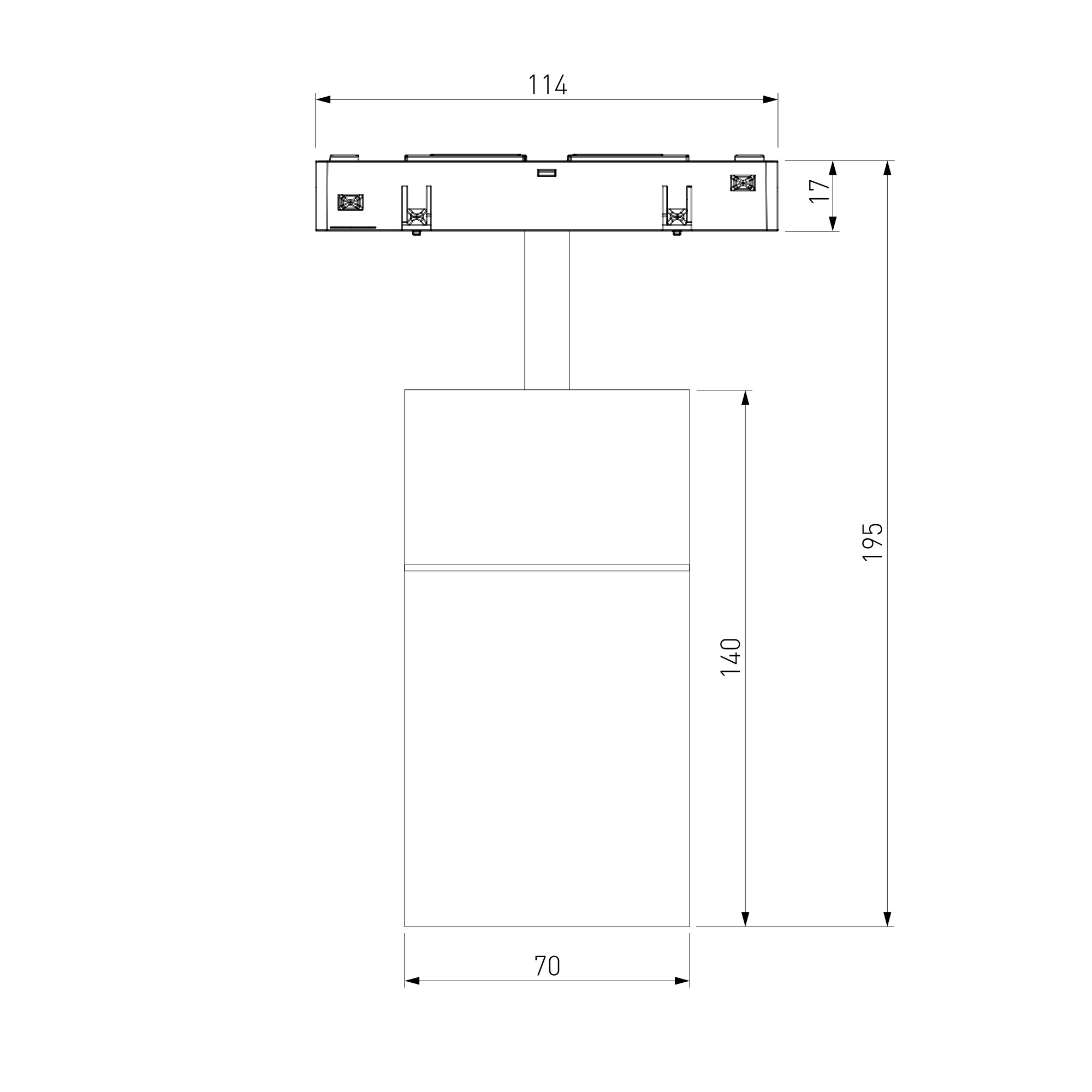Трековый светильник Slim Magnetic 20W 4200K Comfi (чёрный) (?1200мм) 85190/01