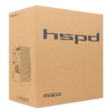 Компьютерный корпус без блока питания HSPD M320, Mesh Mini-tower, черный, slide TG, 0.45 SPCC, 2x140мм ARGb+1x120мм ARGb mATX, mITX 160/340/184мм 2x2.5