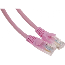 Патч-корд UTP Cablexpert PP12-1m cat.5e, 1м, литой, многожильный, розовый