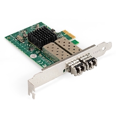 Комплект: Сетевой адаптер SFP ExeGate EXE-82576-F2 + Трансивер Multi-Mode до 550м ExeGate EXT-1G-MM850-LC2-550M (EX296229RUS: PCI-E x1 v2.0, порты 2x SFP (10/100/1000Mb/s), Gigabit Server NIC Intel Chipset 82576-F2 + EX298329RUS: Tx:850/Rx:850 нм, до 550 м, разъем Duplex LC)