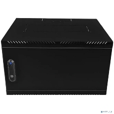 Шкаф коммутационный ЦМО (ШРН-6.650.1-9005) настенный 6U 600x650 мм пер. дв. металл 200 кг черный 470 мм 180 град.
