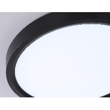 Светильник светодиодный ультратонкий Ambrella light FZ1902 BK черный IP54 13W 3000K-6500K CCT-переключатель D230*25 (Без ПДУ)