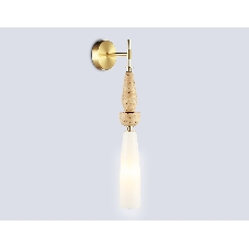 Настенный светильник Ambrella light LH75369 GD/WH золото/белый G9 max 28W 70*150*560