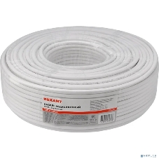 Кабель коаксиальный Rexant RG-6U, 75 Ом, CCS/Al/Al, 64%, бухта 100 м, белый