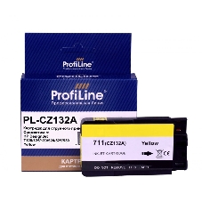 Картридж струйный ProfiLine PL-CZ132A №711 для принтеров HP DESIGNJET T120/T520 Yellow