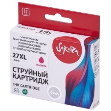 Картридж струйный Sakura C13T27134022 (27XL Magenta) для Epson, пурпурный, 14,6 мл., 1100 к.