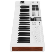 Клавиатура MIDI 231524 Arturia KeyLab Essential 49 mk3 Aquamarine 49 клавиш, LCD дисплей, 9 энкодеров, 8 пэдов, 9 фейдеров, 12 кнопок управления, колеса высоты тона и модуляции, 1/4