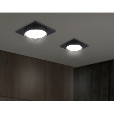 Светильник Ambrella light TN5231 BK черный GX53 110*110*35