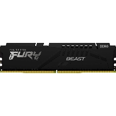 Оперативная память Kingston Fury Beast Black, DDR5, 32GB (1x32GB), 5600 MHz, CL36, с радиатором, чёрный