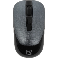 Мышь беспроводная Defender Wave MM-995 серебристый, 1600 dpi, радиоканал, USB, кнопки - 4