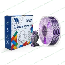 Филамент NVPrint Silk PLA+ Black/Purple для 3D печати диаметр 1.75мм длина 330 метров масса 1 кг