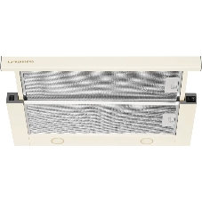 Вытяжка встраиваемая Kuppersberg SLIMTURBO 60 C телескопическая, ширина 60 см, отвод/рециркуляция, 1500 м3/час, механическое управление, 3 скорости, освещение 2х2 Вт, металлические жироулавливающие фильтры, угольный фильтр KF-ES (опция), 63.4 дБ, обратный клапан, шхвхг:55.2x25.5x28см, бежевый