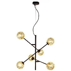 Светильник подвесной HIPER H819-0 6G96Вт BLACK/GOLD