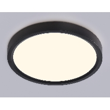 Светильник светодиодный ультратонкий Ambrella light FZ1902 BK черный IP54 13W 3000K-6500K CCT-переключатель D230*25 (Без ПДУ)