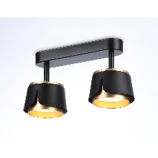 Светильник Ambrella light TN71231/2 BK/GD черный/золото GX53/2 220*100*147