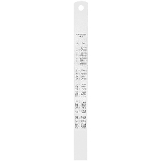 Линейка стальная Deli DL8015Y 150мм нержавеющая сталь