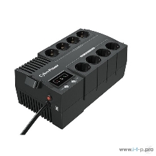 Источник бесперебойного питания CyberPower BS850E NEW линейно-интерактивный 850ВА/480Вт, 4+4 евророзетки, USB UPS Line-Interactive CyberPower BS850E NEW 850VA/480W USB (4+4 EURO)