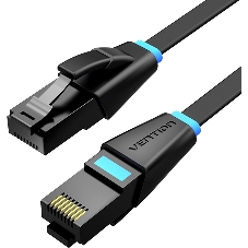 Патч-корд Vention прямой UTP cat.6, RJ45 - 3 м. плоский черный