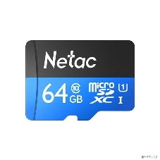 Флеш карта microSDHC 64Gb Netac P500 NT02P500STN-064G-S (без SD адаптера) 80Mb/s