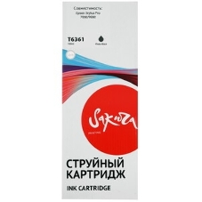 Картридж струйный Sakura C13T636100 (T6361 Photo Black) для Epson, фото-черный, 700 мл.