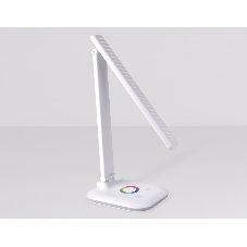 Светодиодная настольная лампа с RGB подсветкой Ambrella light DE530 WH белый LED 3000-6400K+RGB 8W