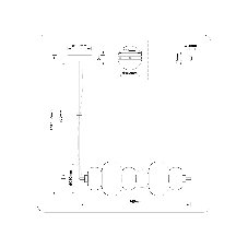 Подвесной светодиодный светильник Ambrella light LH11071 WH/FR белый/белый матовый 36W 3000K 745*230*230