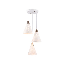 Светильник Ambrella light TR8433/3 WH/FGD белый/золото E27/3 max 40W D360*800
