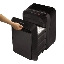 Шредер Fellowes PowerShred LX210 черный (секр.P-4) перекрестный 16лист. 23лтр. скрепки скобы пл.карты