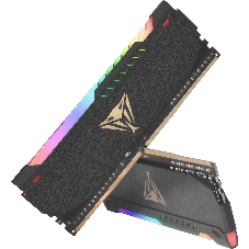 Оперативная память Patriot Viper Steel, DDR4, 32GB (2x16GB), 3600MHz, CL20, DIMM, с радиатором, RGB, черный