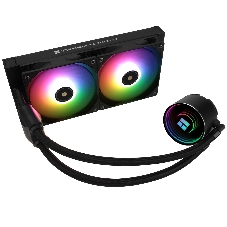 Водяное охлаждение для процессора Thermalright Frozen Notte 240 черный ARGB V2 (240мм, Black, ARGB/ Fans: 2x120мм, 72.37CFM, 27.7dBA, 2000RPM/ Pump height 54мм, 28dBA, 5300RPM, Rad thickness 27мм/ S: 1200, 1700, 1851, 2011, 2066, 115X, AM2, AM2+, AM3, AM3+, AM4, AM5, FM1, FM2, FM2+)