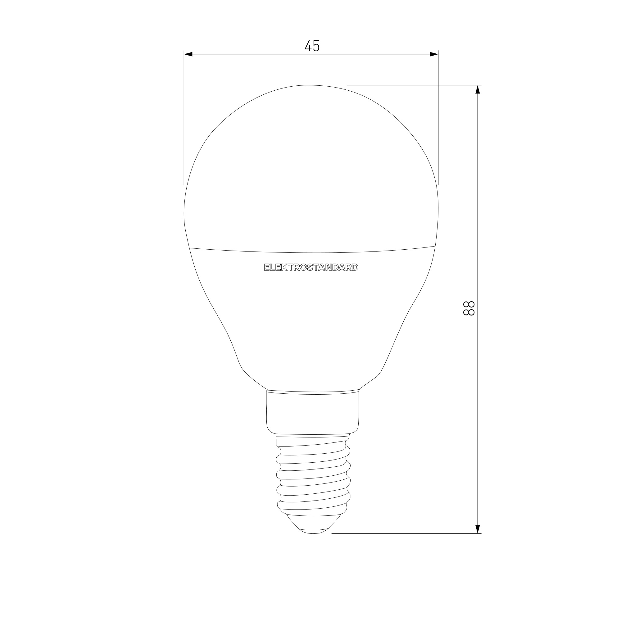 BLE1443/ светодиодная лампа Mini Classic  LED 9W 4200K E14