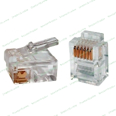Вилка RJ-11 6p4c (100 шт. в комплекте)