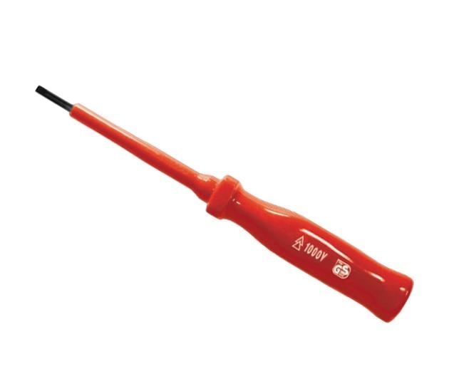 Отвертка FIT 55804изолированночкая crv 1000 в 6.5 х 150мм ''шлиц''