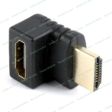 Переходник HDMI-HDMI Cablexpert A-HDMI270-FML, 19F/19M, угловой соединитель 270 градусов, золотые разъемы, пакет