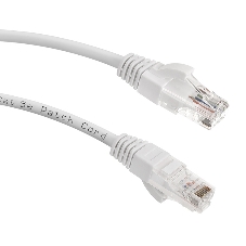 Патч-корд LANMASTER LAN-PC45/U5E-5.0-WH вилка RJ-45-вилка RJ-45 cat.5е 5м белый LSZH (уп.:1шт)
