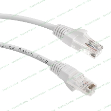 Патч-корд LANMASTER LAN-PC45/U5E-5.0-WH вилка RJ-45-вилка RJ-45 cat.5е 5м белый LSZH (уп.:1шт)