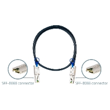 Кабель SAS для QNAP CAB-SAS10M-8088 Кабель mini SAS (SFF-8088), 1 метр